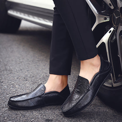 Effortless Summer Luxury – Breathable Leather Driving Loafers