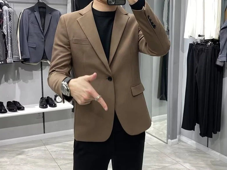 Men’s Business Blazer – Classic Black Suit Jacket in Regular & Plus Sizes