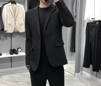 Men’s Business Blazer – Classic Black Suit Jacket in Regular & Plus Sizes