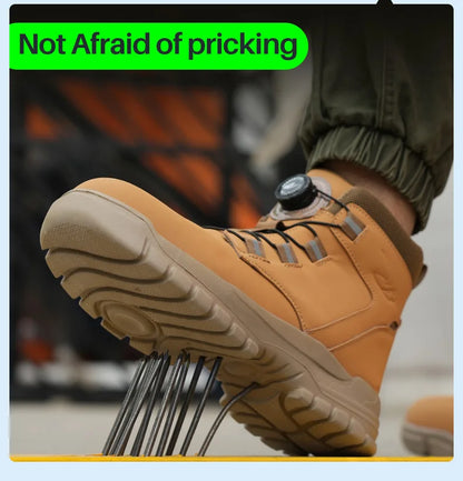 Rugged Safety Boots – Waterproof Steel Toe Protection for Work & Outdoor Riding