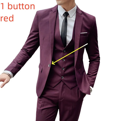 Classic 3-Piece Suit – Timeless Gentleman’s Style for Business, Weddings & Special Occasions