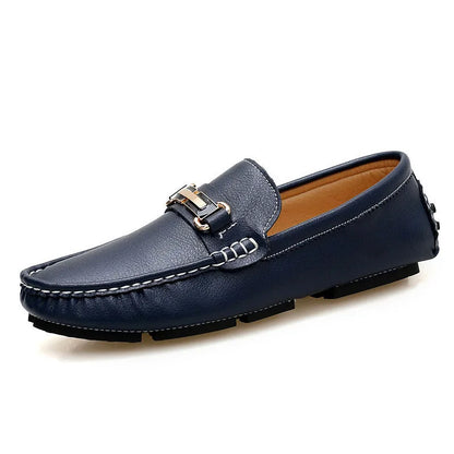 Handcrafted Leather Loafers – Effortless Comfort with Korean-Inspired Style