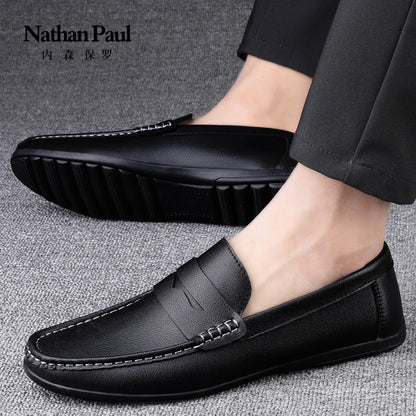 Men’s Shoes – New Casual Driving Style Loafers, Fashion Outdoor Slip-On Lazy Flats