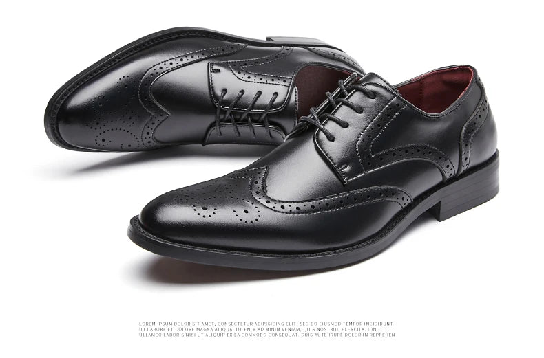 High Quality Height Increase Oxford Dress Shoes Men Genuine Cow Leather Suit Shoes Lift Brogues Wedding Formal Elevator Shoes