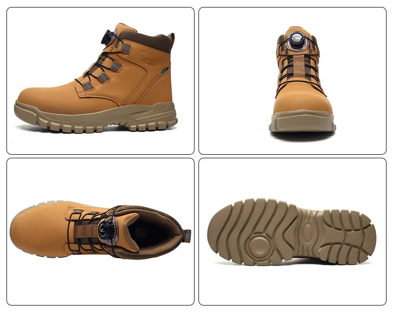 Rugged Safety Boots – Waterproof Steel Toe Protection for Work & Outdoor Riding