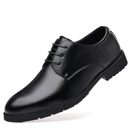 Men’s Formal Leather Dress Shoes – Italian Luxury Lace-Up with Breathable Non-Slip Sole