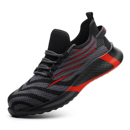 Men’s Safety Work Shoes – Anti-Puncture Indestructible Sneakers, Lightweight Protective Boots