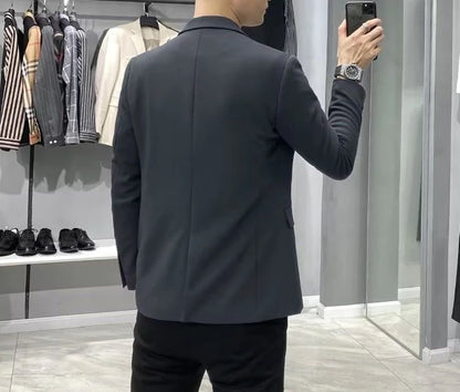 Men’s Business Blazer – Classic Black Suit Jacket in Regular & Plus Sizes