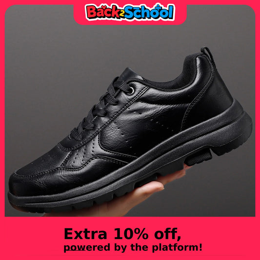 Men's Business Leather Shoes Soft Moccasin Shoes Comfortable Casual Shoes for Men Autumn Solid Black White Men Sneakers