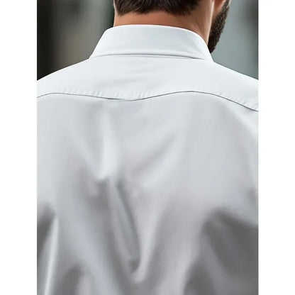 Timeless Men’s Smart Casual Shirt – Stretch Comfort for Work or Everyday Style