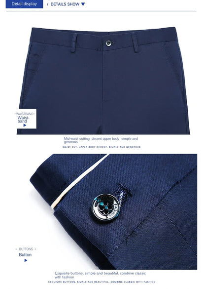 Cool & Comfortable Men’s Summer Trousers – Smart Bamboo Fiber Blend for Work or Casual