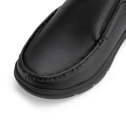 Everyday Comfort Slip-Ons – Wide Leather Shoes Designed for Support & Ease