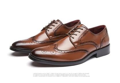 High Quality Height Increase Oxford Dress Shoes Men Genuine Cow Leather Suit Shoes Lift Brogues Wedding Formal Elevator Shoes