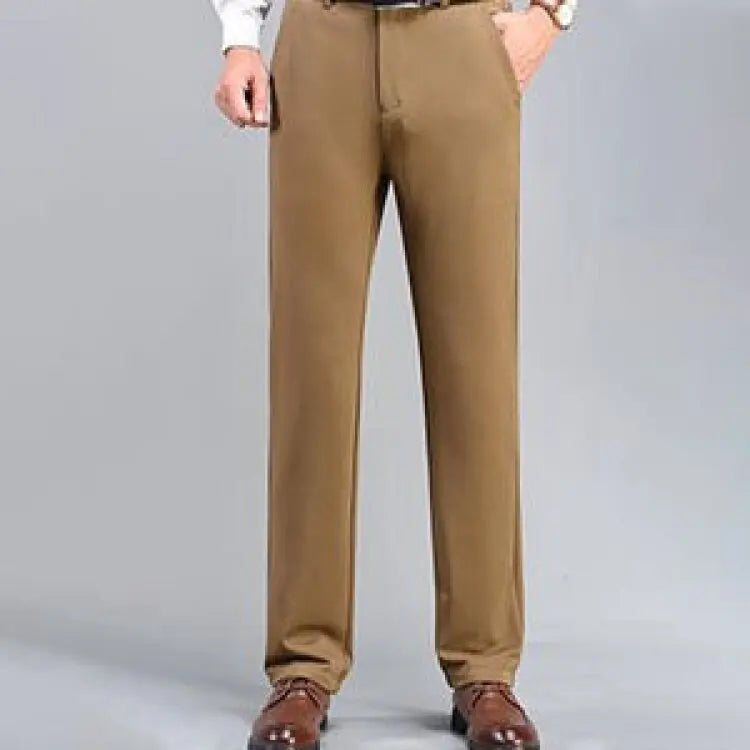 Lightweight Ice Silk Suit Pants – Cool Comfort with a Sharp Business Look