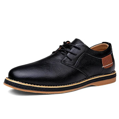 Men’s Oxford Shoes – Genuine Leather Brogue Lace-Up Dress Footwear, Italian Luxury Brand Moccasins & Loafers, Plus Size 38–48