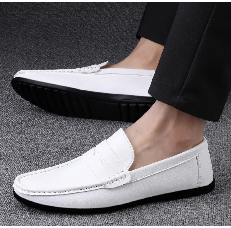 Men’s Shoes – New Casual Driving Style Loafers, Fashion Outdoor Slip-On Lazy Flats