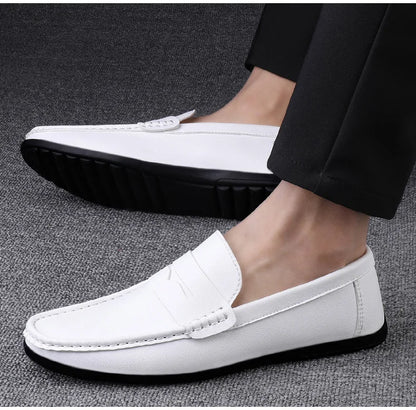 Men’s Shoes – New Casual Driving Style Loafers, Fashion Outdoor Slip-On Lazy Flats