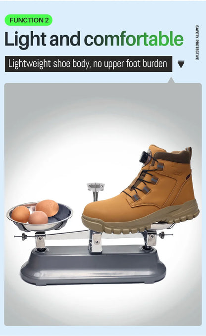 Rugged Safety Boots – Waterproof Steel Toe Protection for Work & Outdoor Riding