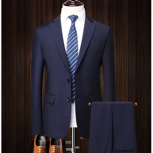 Classic 2-Piece Suit – Smart Tailoring for Business, Weddings & Special Occasions