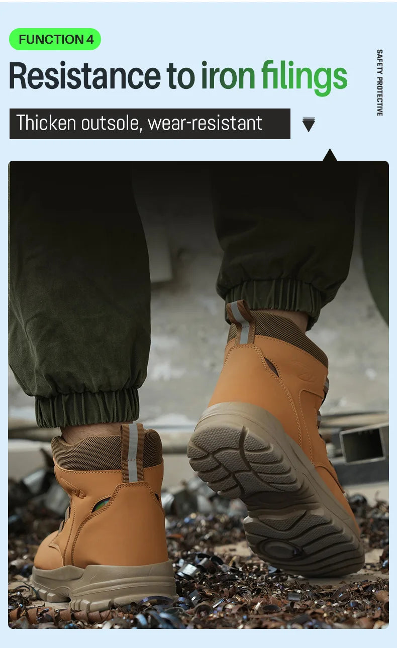 Rugged Safety Boots – Waterproof Steel Toe Protection for Work & Outdoor Riding