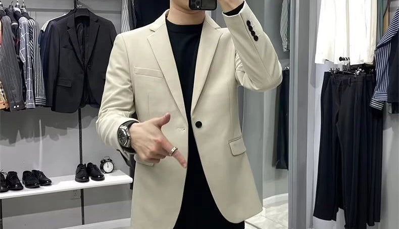 Men’s Business Blazer – Classic Black Suit Jacket in Regular & Plus Sizes