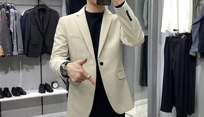 Men’s Business Blazer – Classic Black Suit Jacket in Regular & Plus Sizes
