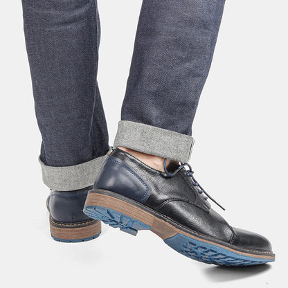 Retro Men's Derby Shoes 2024 New Men Casual shoes Fashion Men Leather Shoes #AL6604