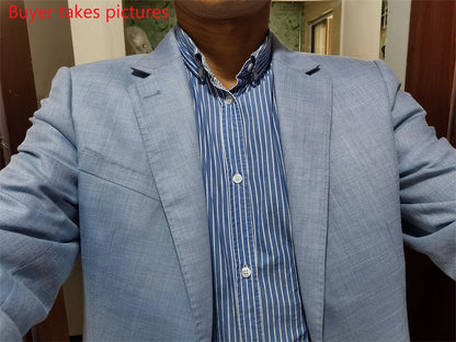 Men’s 3-Piece Slim Fit Suit – Summer Formal Set with Blazer, Vest & Pants