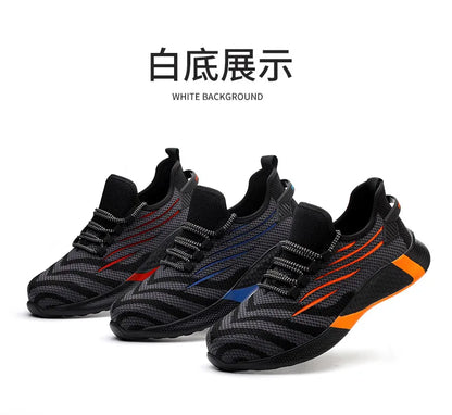 Men’s Safety Work Shoes – Anti-Puncture Indestructible Sneakers, Lightweight Protective Boots