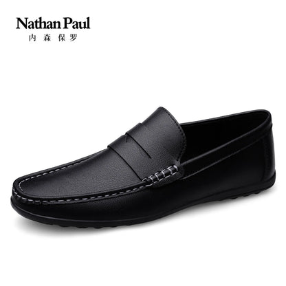 Men’s Shoes – New Casual Driving Style Loafers, Fashion Outdoor Slip-On Lazy Flats