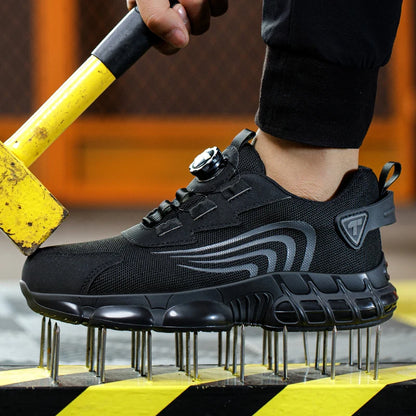 Modern Work Sneakers – Stylish Safety Shoes with Rotary Button Fit & Full Protection